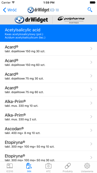 DrWidget ICD10 screenshot 4