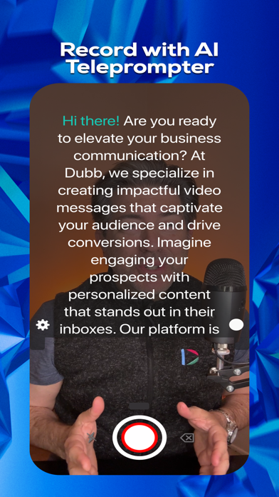 Dubb: AI, teleprompter, video screenshot 4