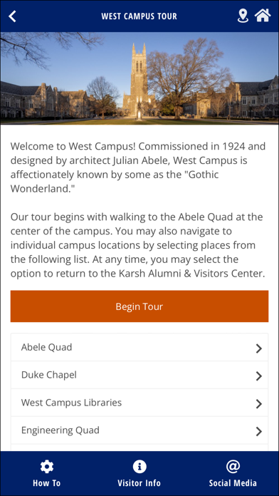 Duke Admissions Tour screenshot 2