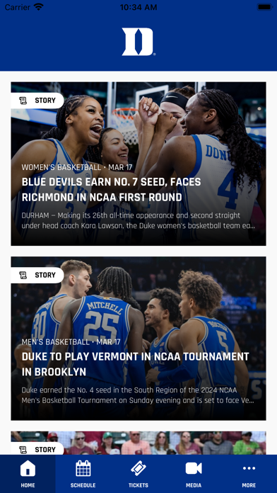 Duke Athletics screenshot 4