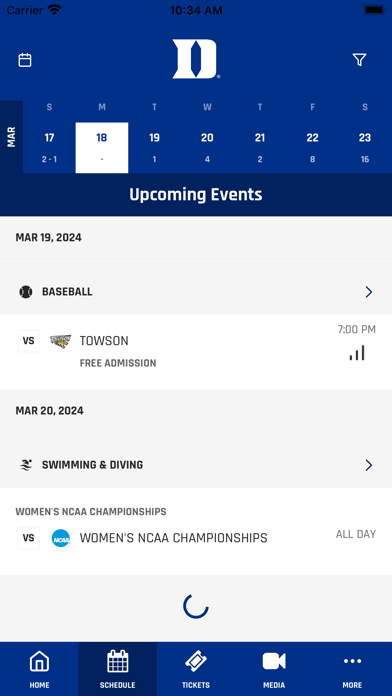 Duke Athletics screenshot 3