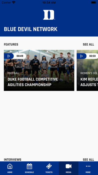 Duke Athletics screenshot 2