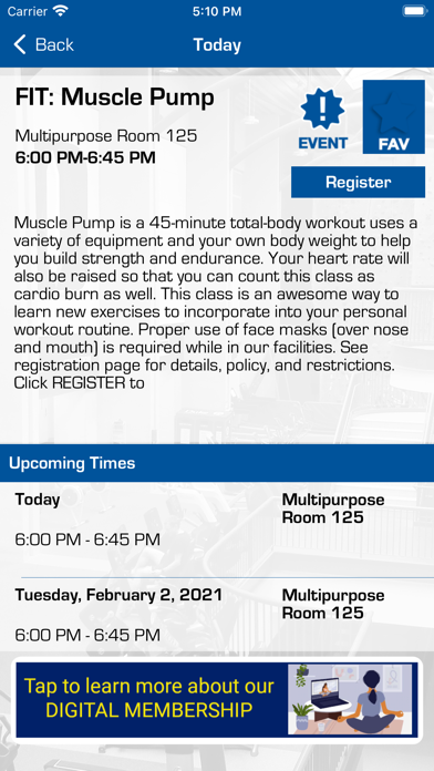 Duke University MyRec Mobile screenshot 2