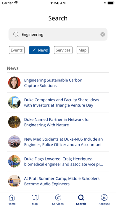 DukeMobile screenshot 2