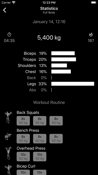 Dumbbell & Barbell Workouts screenshot 2