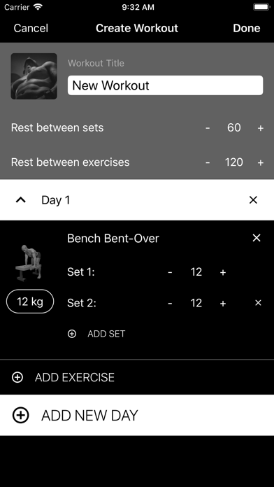 Dumbbell Home Workout screenshot 1
