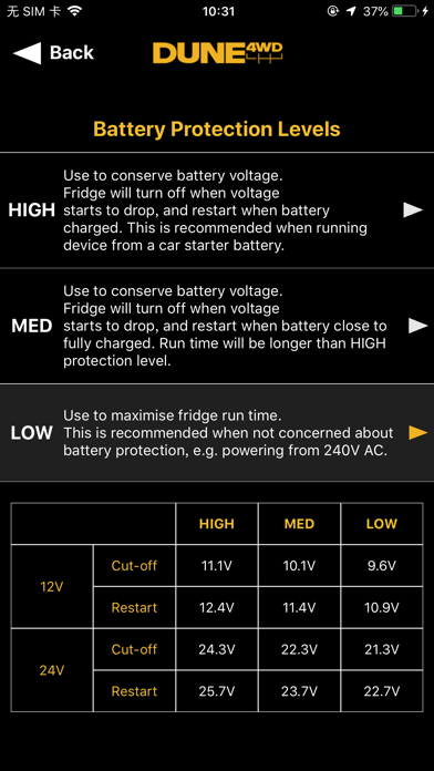 Dune 4WD Fridge/Freezer screenshot 4
