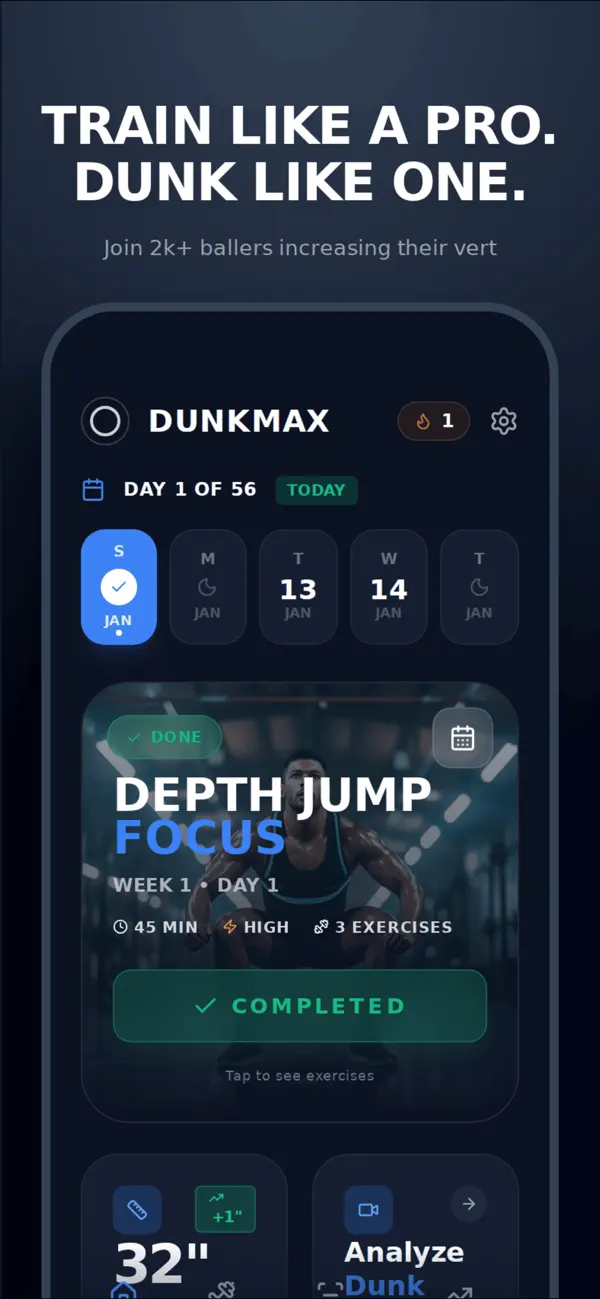 DunkMax: Vertical Jump Trainer screenshot 5