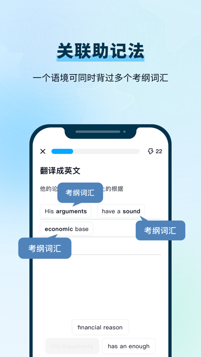 背duo分单词-高中四六级考研专升本雅思托福成人英语单词学习 screenshot 4