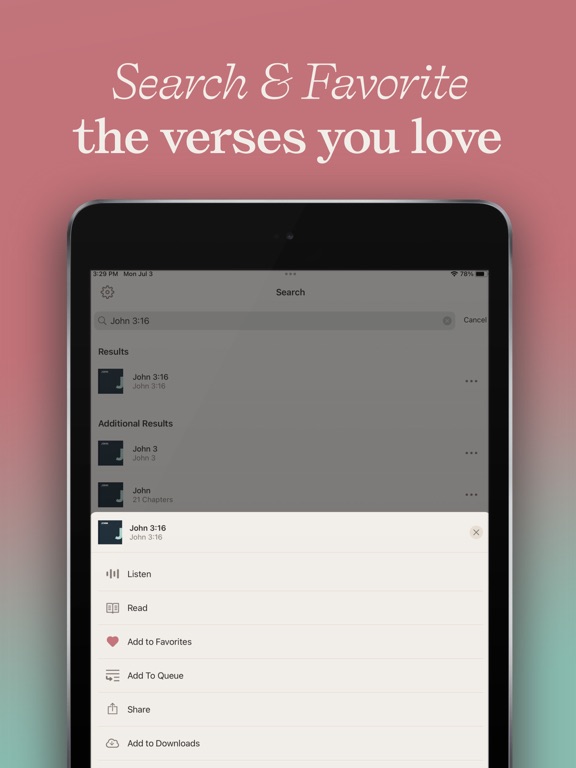 Dwell: Audio Bible screenshot 2