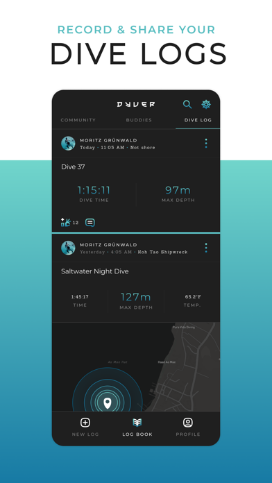 Dyver: Dive. Log. Share. screenshot 3