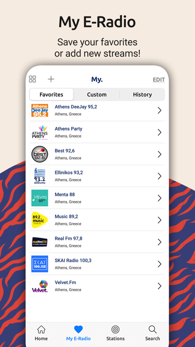 E-Radio - Stream greek music screenshot 2