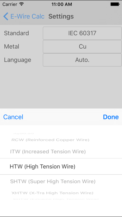 E-Wire Calc screenshot 1