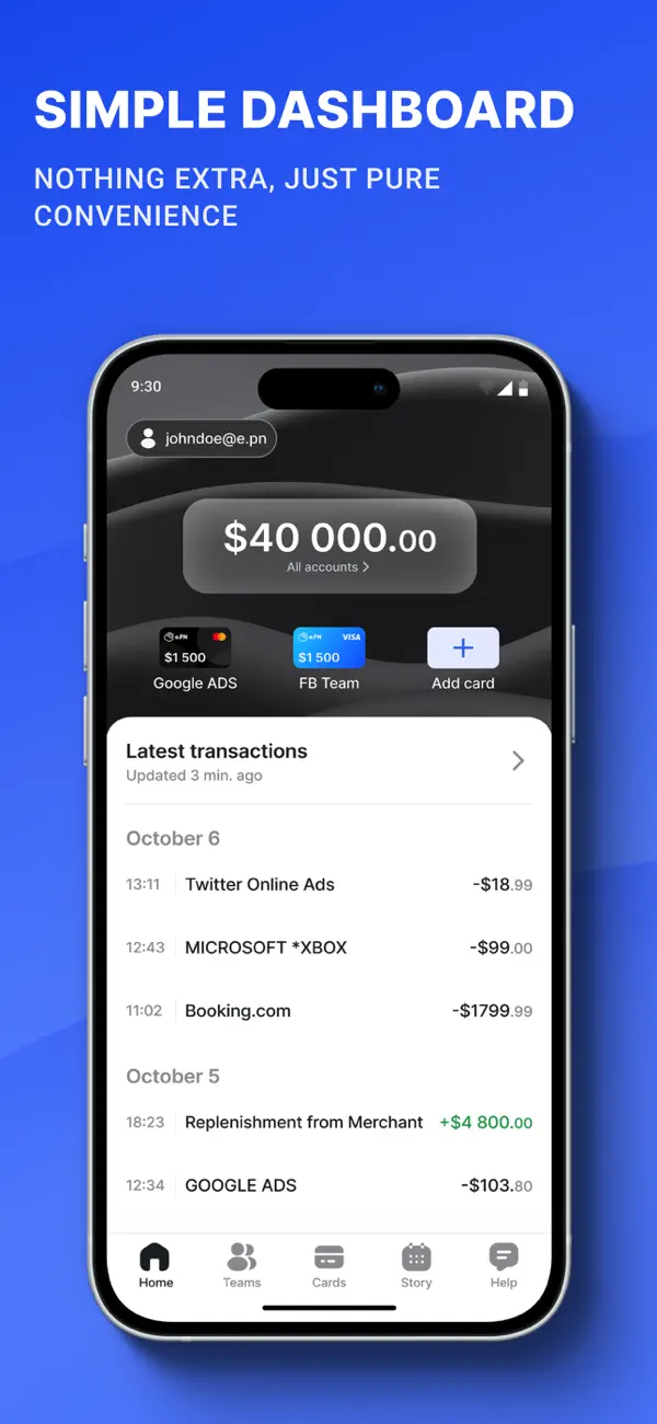 e.PN - Virtual cards screenshot 6