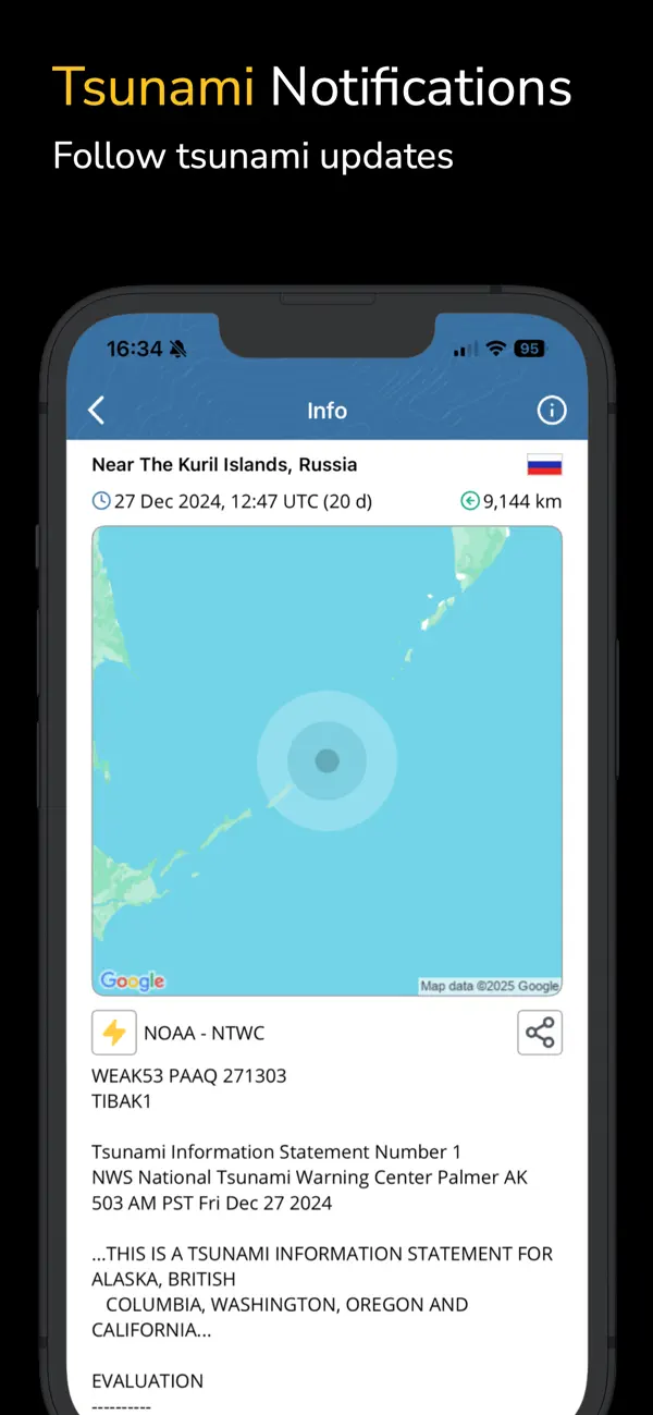 Earthquake+ Alerts, Map & Info screenshot 2