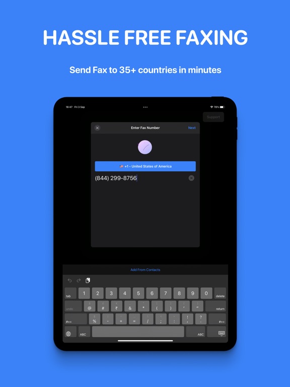 EaseFax: pay per use, send fax screenshot 7