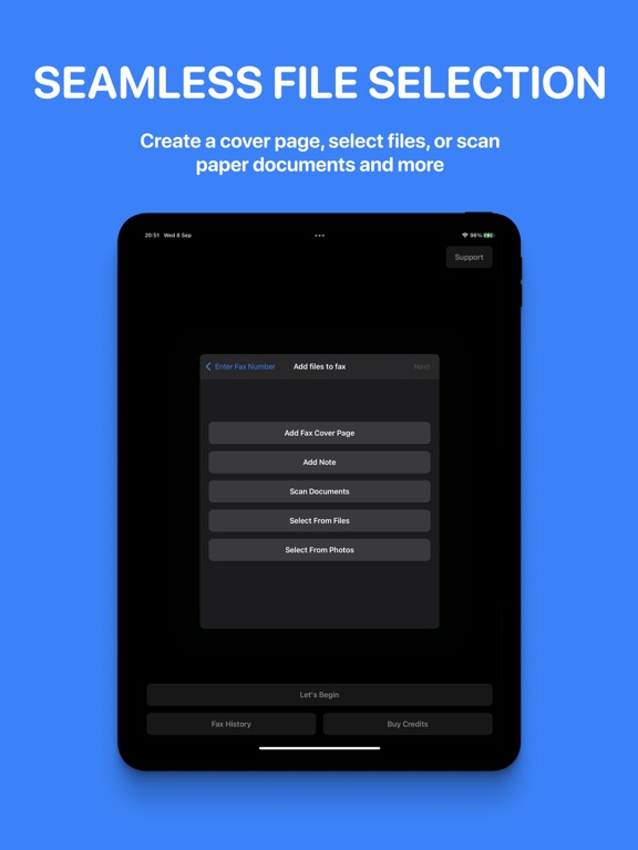 EaseFax: pay per use, send fax screenshot 6