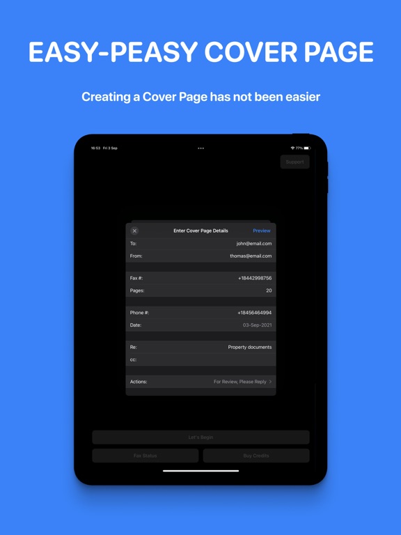 EaseFax: pay per use, send fax screenshot 5