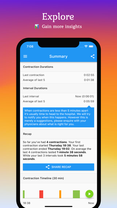 Easy Contraction Timer screenshot 1