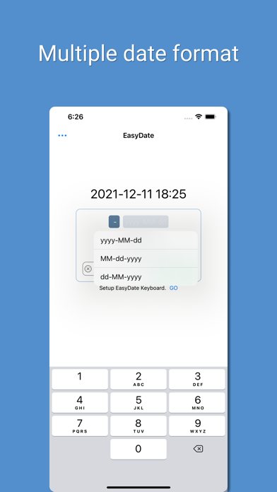 Easy Date Calculator, Keyboard screenshot 3