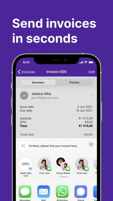 Easy Invoice Maker App screenshot 1