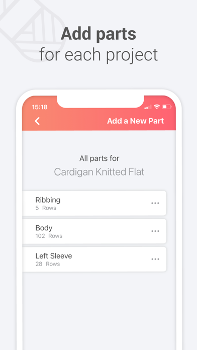 Easy Knitty Row Counter knit screenshot 2