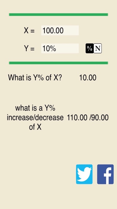 Easy Percentage Calculator - Compute Percent Number Free screenshot 1