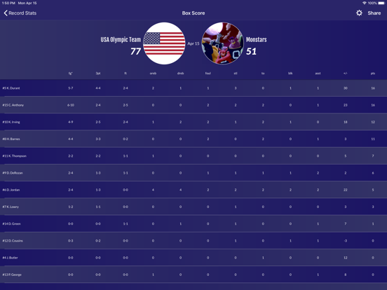 Easy Stats for Basketball screenshot 8