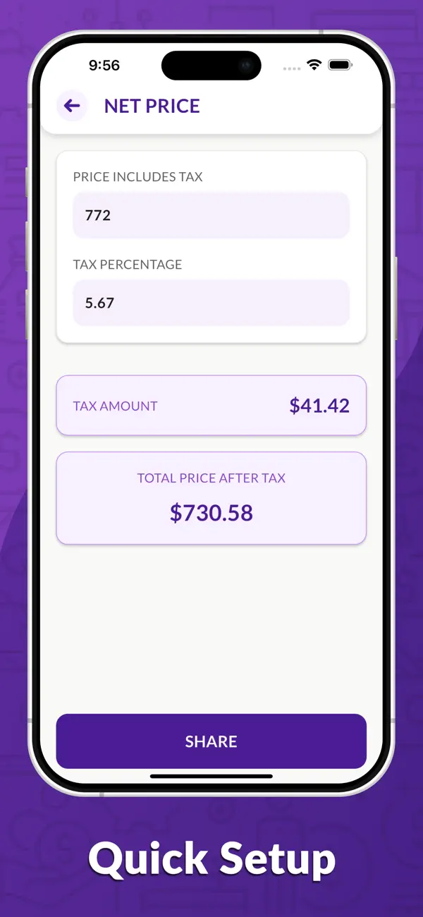 Easy Tax Calculator. screenshot 2