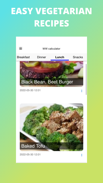 Easy Vegetarian Recipes App screenshot 4