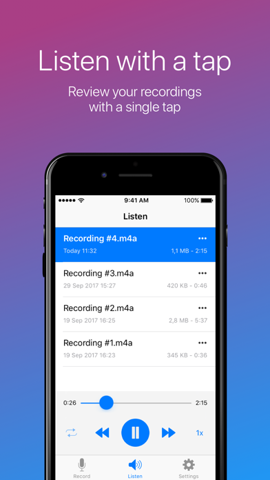 Easy Voice Recorder screenshot 2