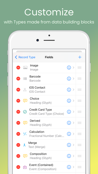 easyAsPieDB Database App screenshot 4