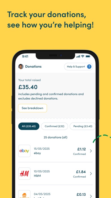 Easyfundraising screenshot 2
