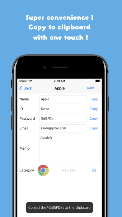 EasyToUse ! PasswordManagerApp screenshot 4