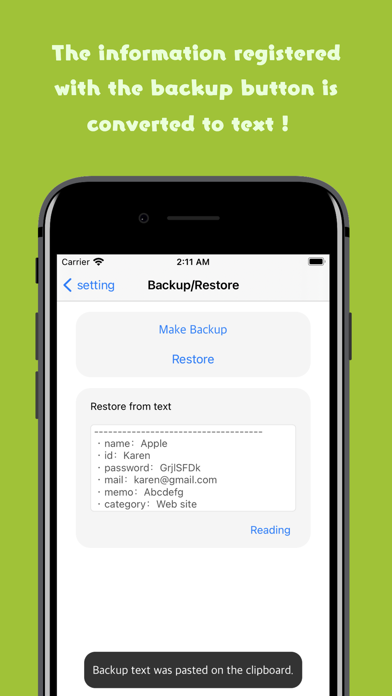 EasyToUse ! PasswordManagerApp screenshot 3