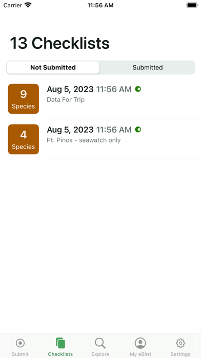 eBird screenshot 1
