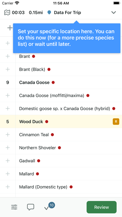 eBird screenshot 3