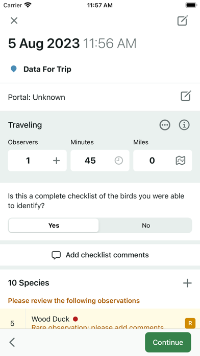 eBird screenshot 2