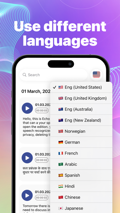 Echo - Voice Notes & AI Diary screenshot 1