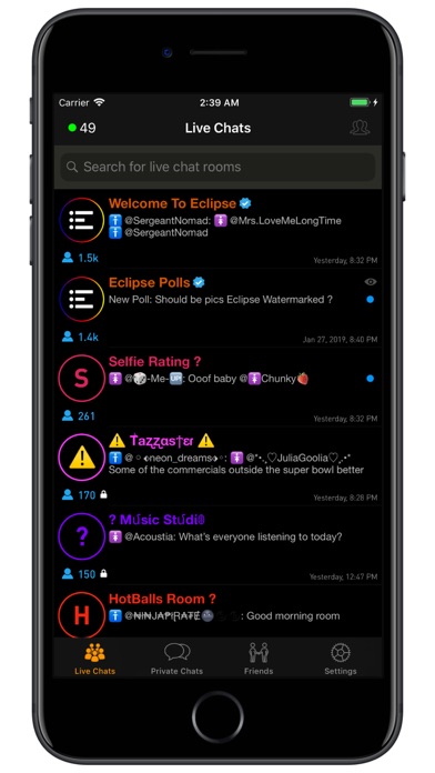 Eclipse - Chat Rooms screenshot 5