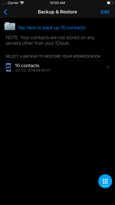 Edit Contact Pro screenshot 1