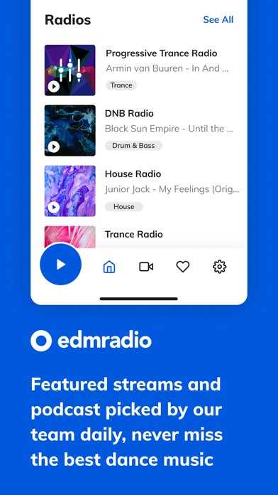 Edmradio - Dance Music App screenshot 1