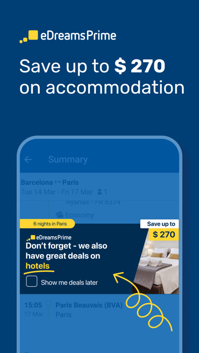 eDreams: Flights, hotels, cars screenshot 5