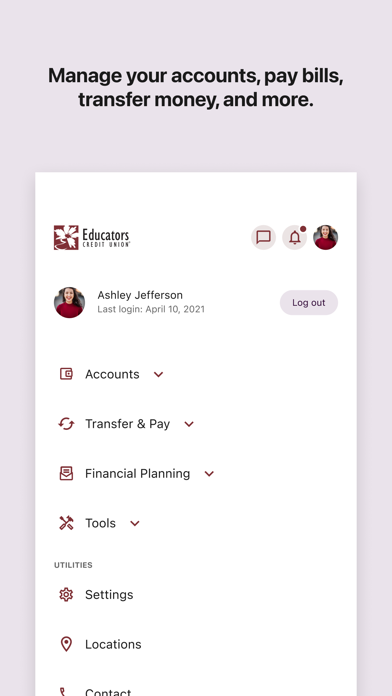 Educators WI Mobile Banking screenshot 1