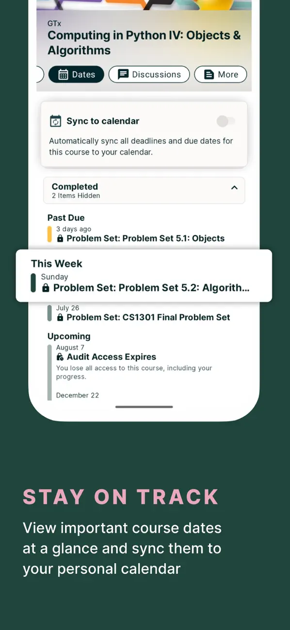 edX online learning screenshot 3