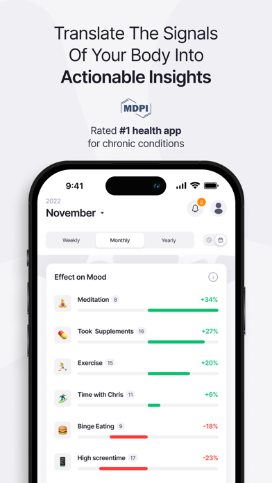 Effecto Symptom & Mood Tracker screenshot 8