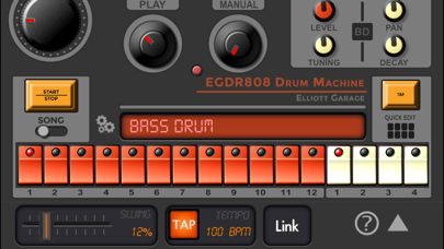 EGDR808 Drum Machine lite screenshot 2