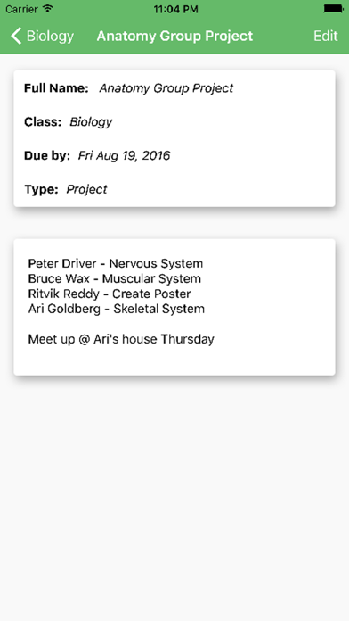 Egenda - Homework Manager screenshot 1