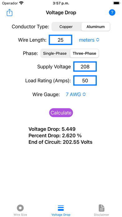 Electric Wire Estimator screenshot 1