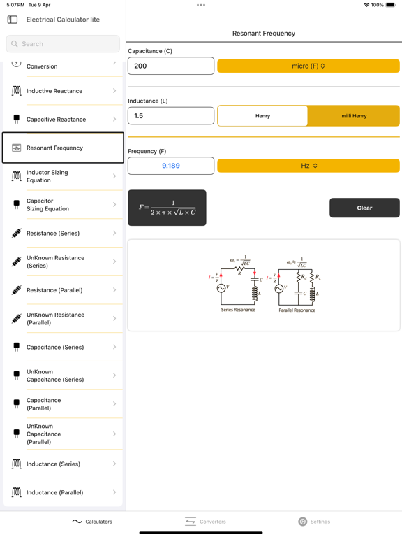 Electrical Calculator lite screenshot 4